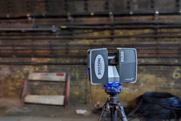 Laser Scanner Scanning at Barking Station in London UK