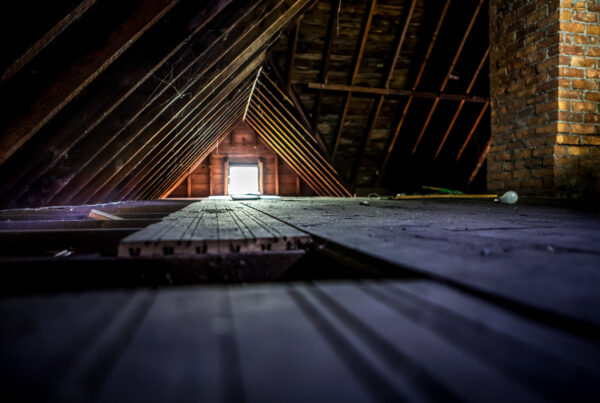 A photo of a loft/ attic space, pre conversion